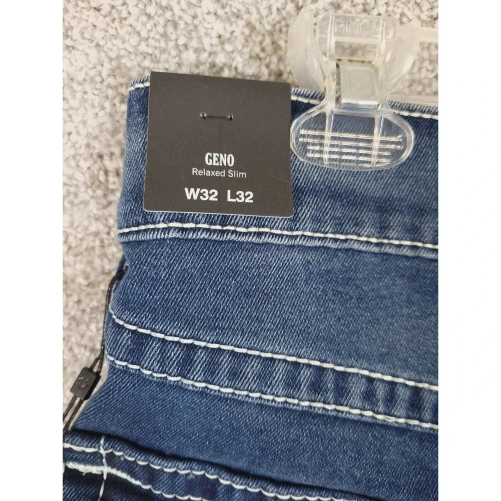 True Religion 32x32 Geno Big T Flap 5 Pockets Design 70045 Jeans NEW $199